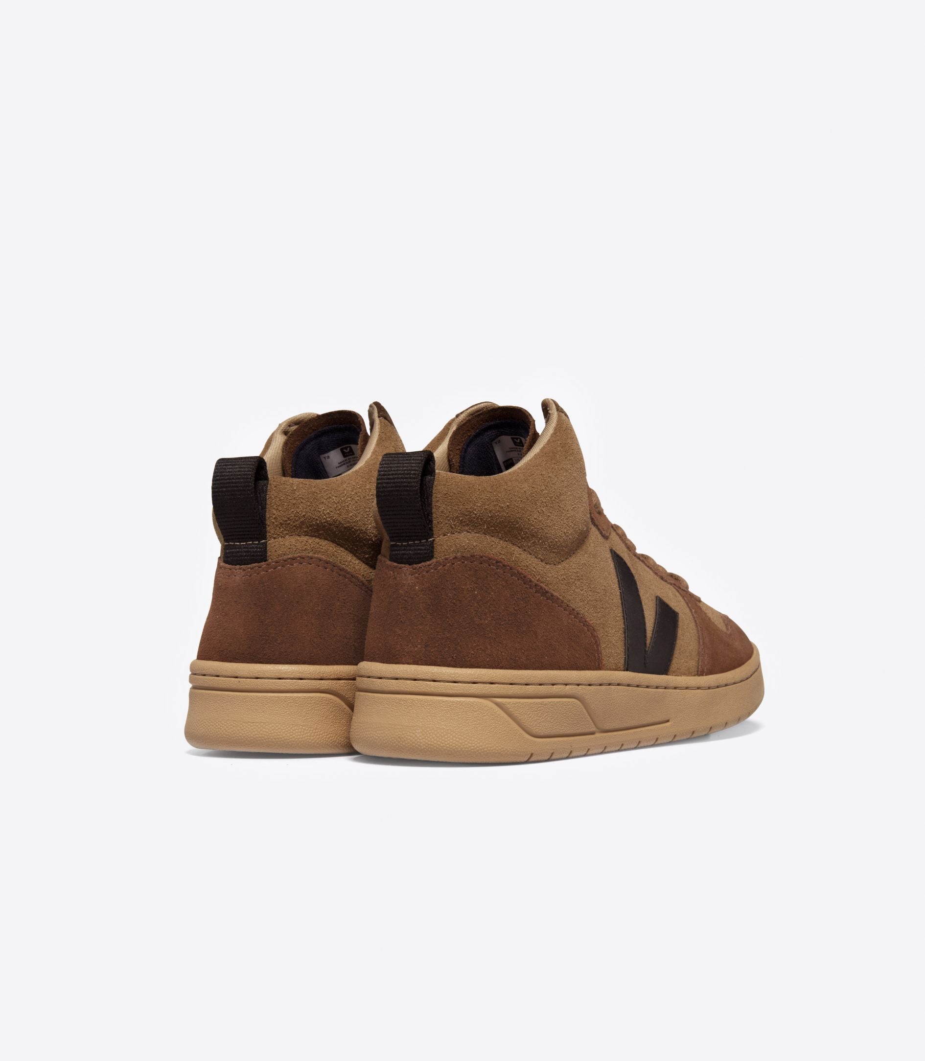 Zapatillas Veja V-15 Suede Brown Black