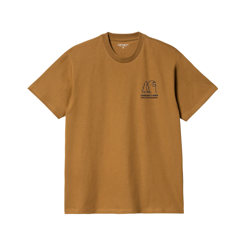 S/S Groundworks T-Shirt Hamilton Brown