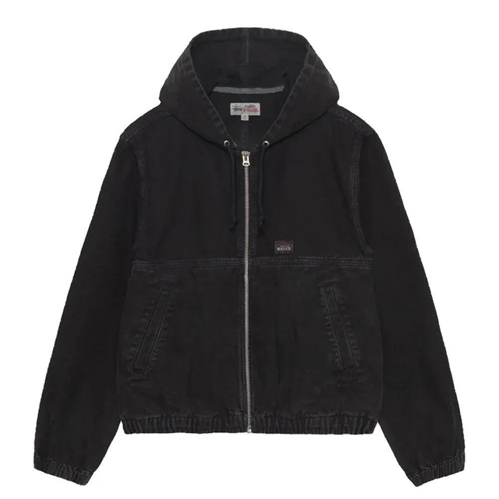 WORK JACKET UNLINED CANVAS BLACK