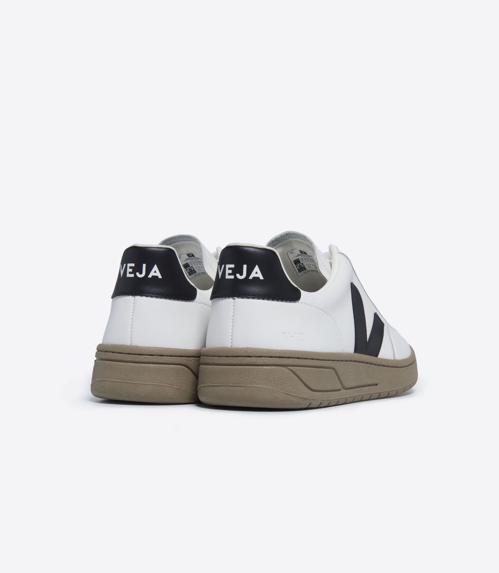 Zapatillas Veja V-12 White Black Dune Mujer