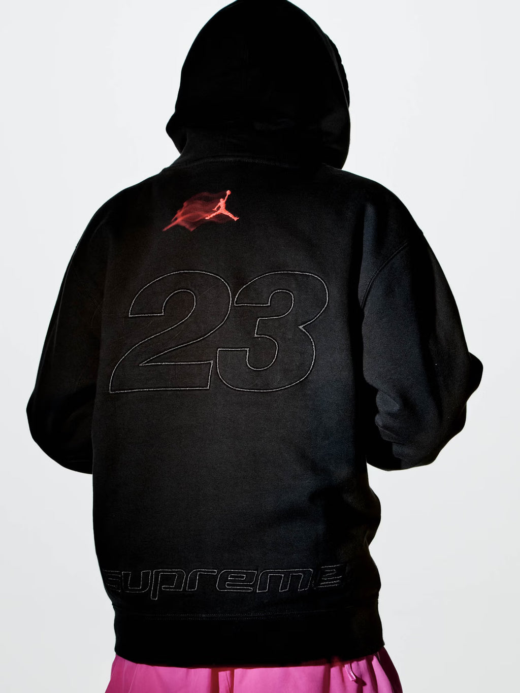 JORDAN ZIP UP HOODED SWEATSHIRT - L