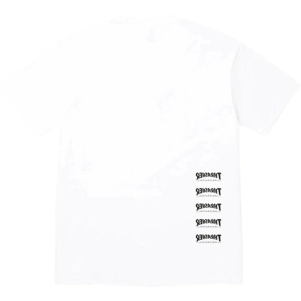 Supreme x Thrasher x Neckface Back Tail Tee White