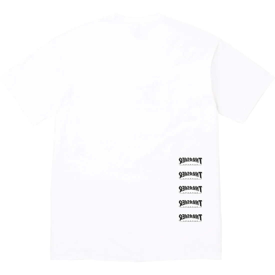 Supreme x Thrasher x Neckface Back Tail Tee White