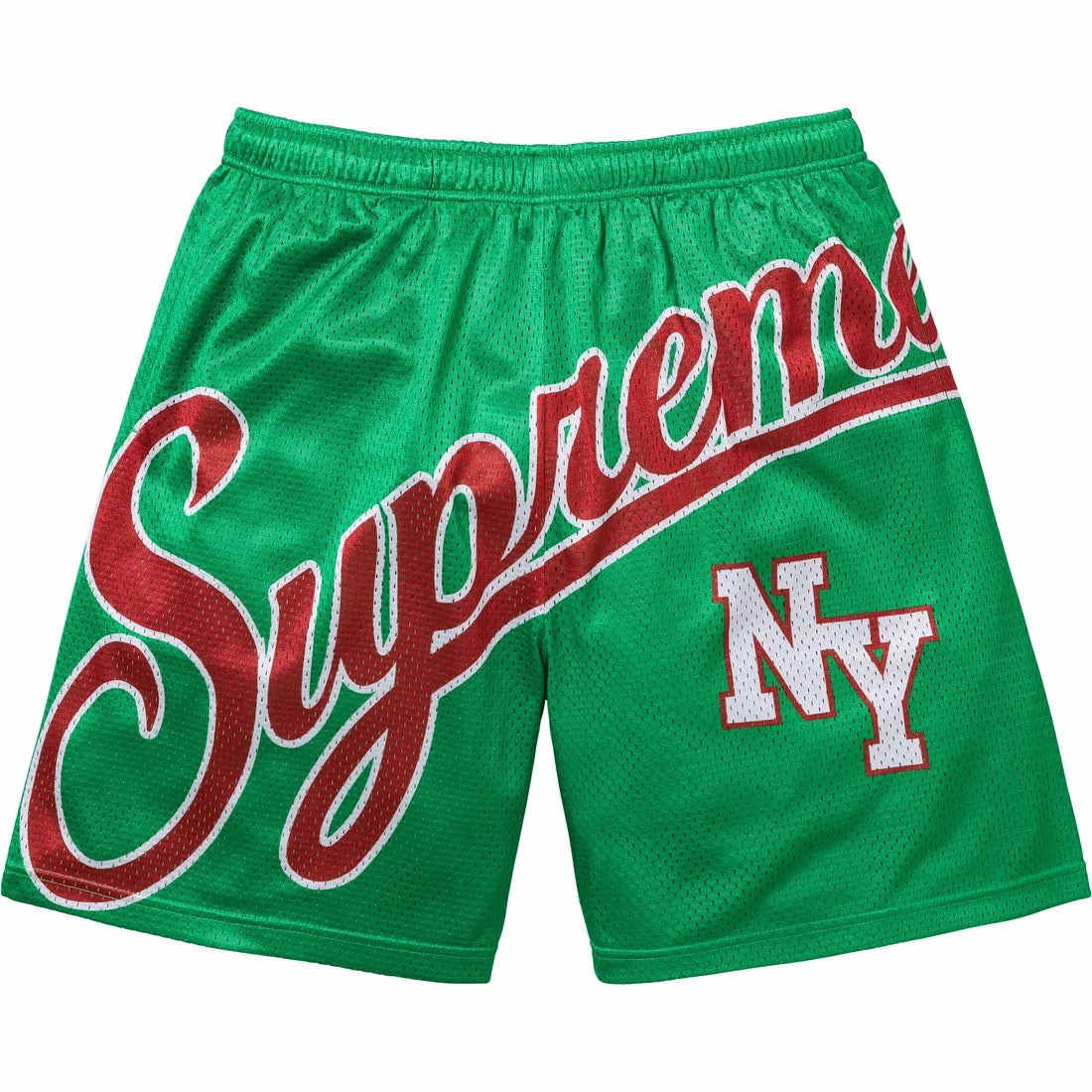 Big Script Mesh Short Green