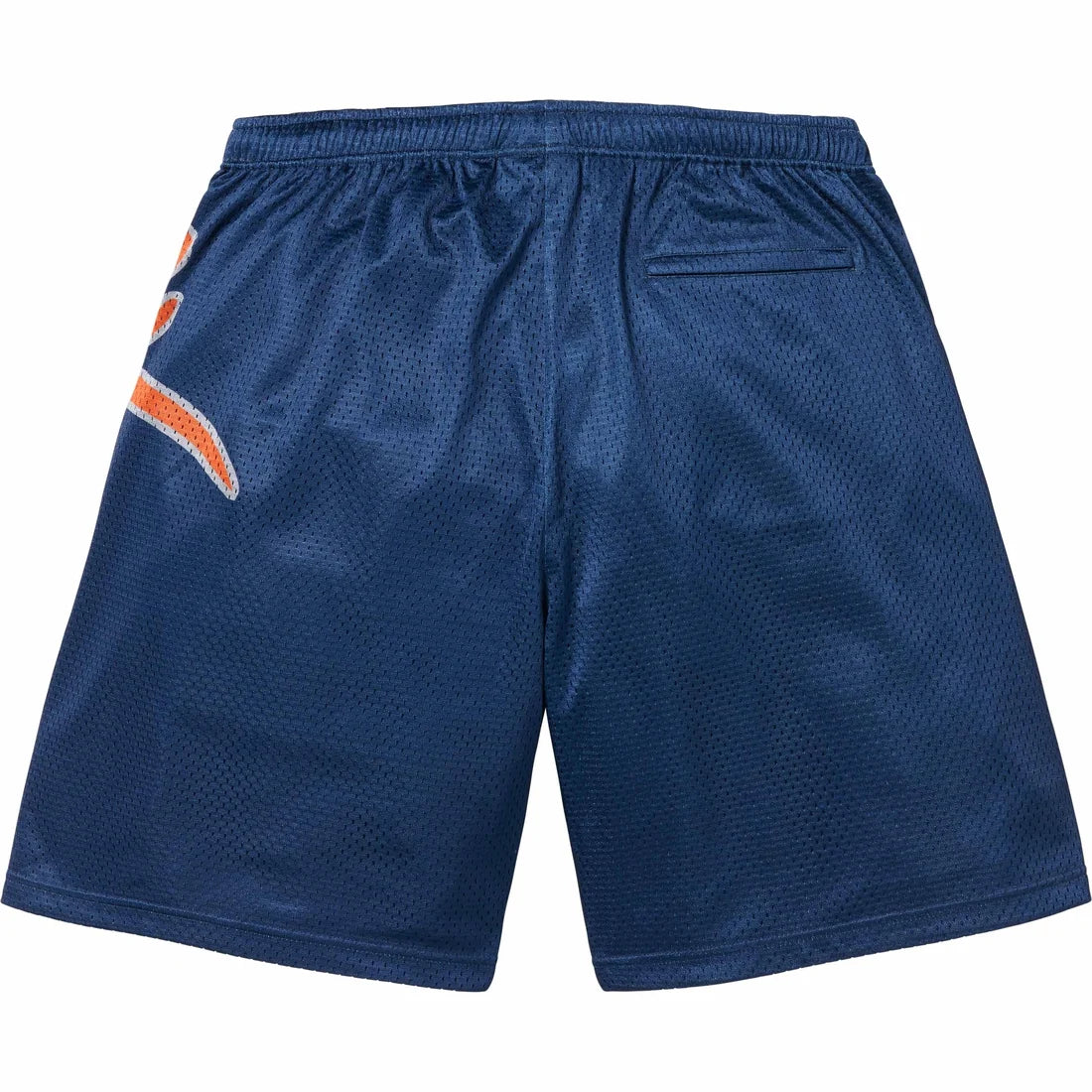 Big Script Mesh Short Navy