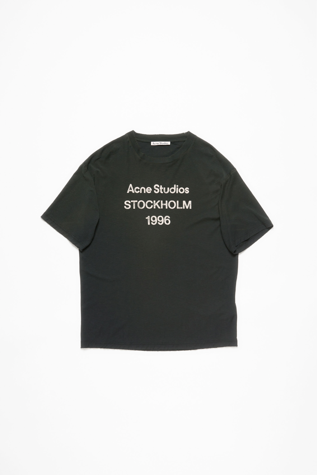 ACNE STUDIO LOGO T-SHIRT RELAXED FIT BLACK