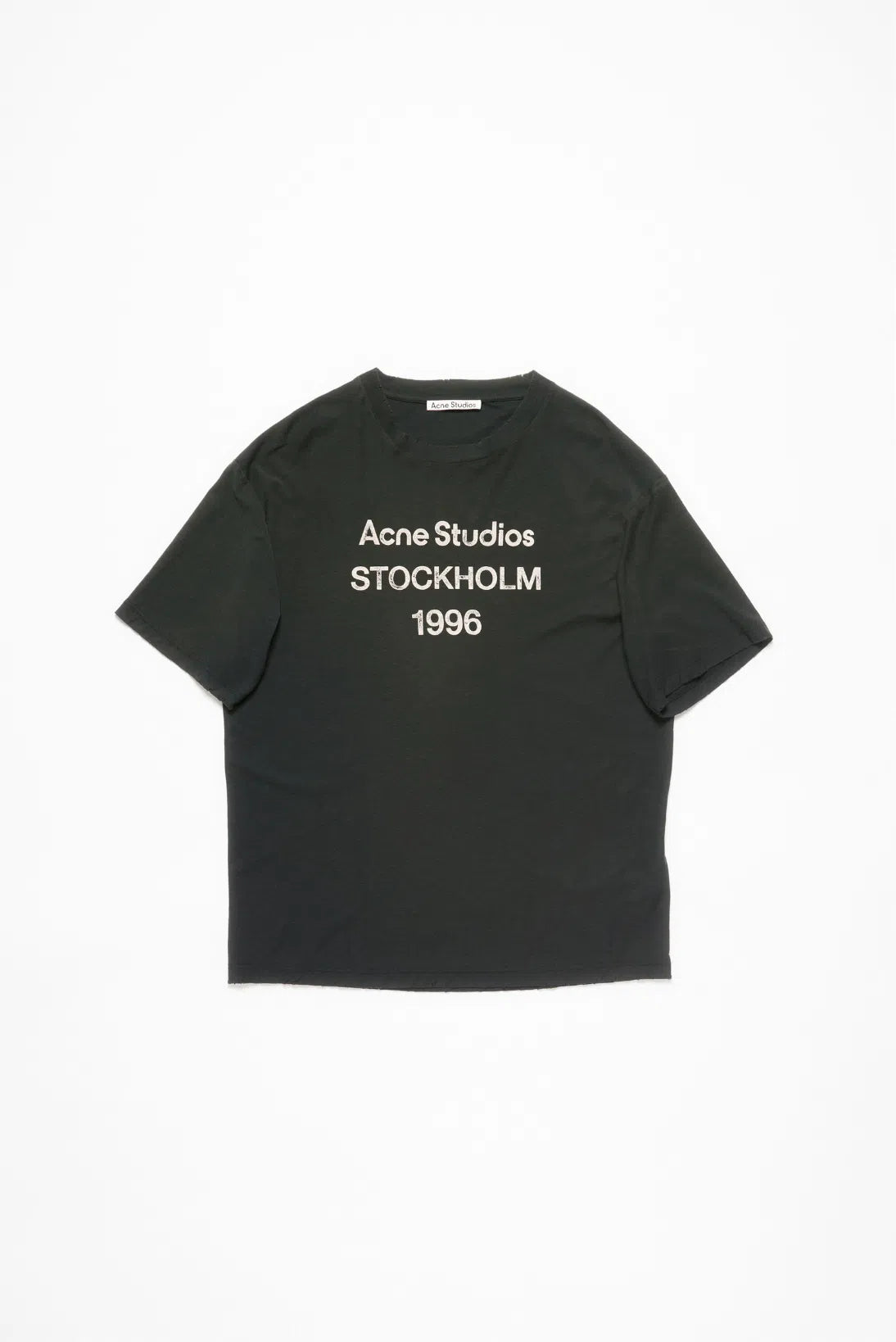 ACNE STUDIO LOGO T-SHIRT RELAXED FIT BLACK