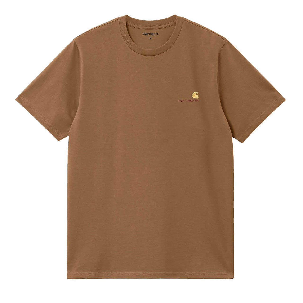 S/S American Script T-Shirt Hamilton Brown