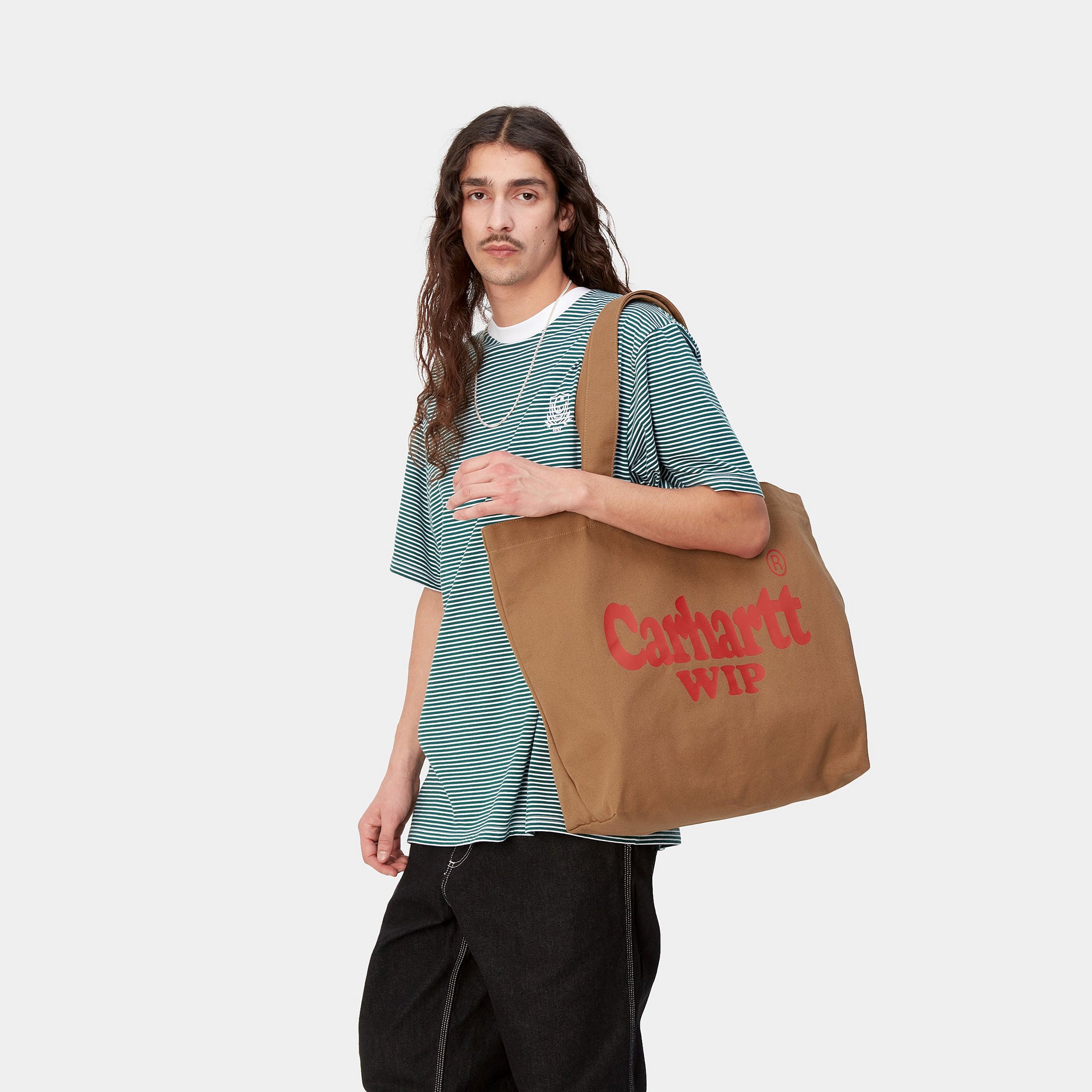 Canvas Graphic Tote Large Spree Print Hamilton Brown