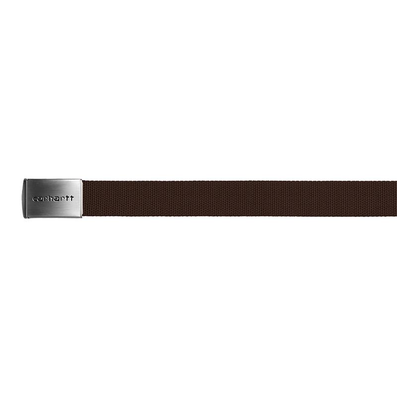 Clip Belt Chrome Tobacco