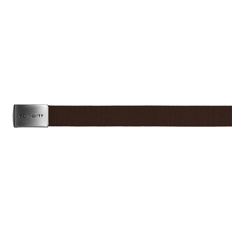 Clip Belt Chrome Tobacco