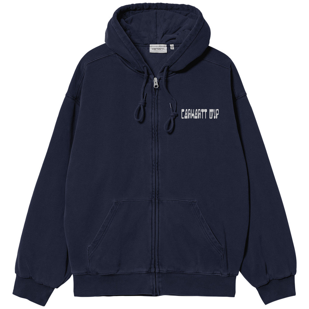 Hooded Think Tank Sweat Jacket Blue / White
