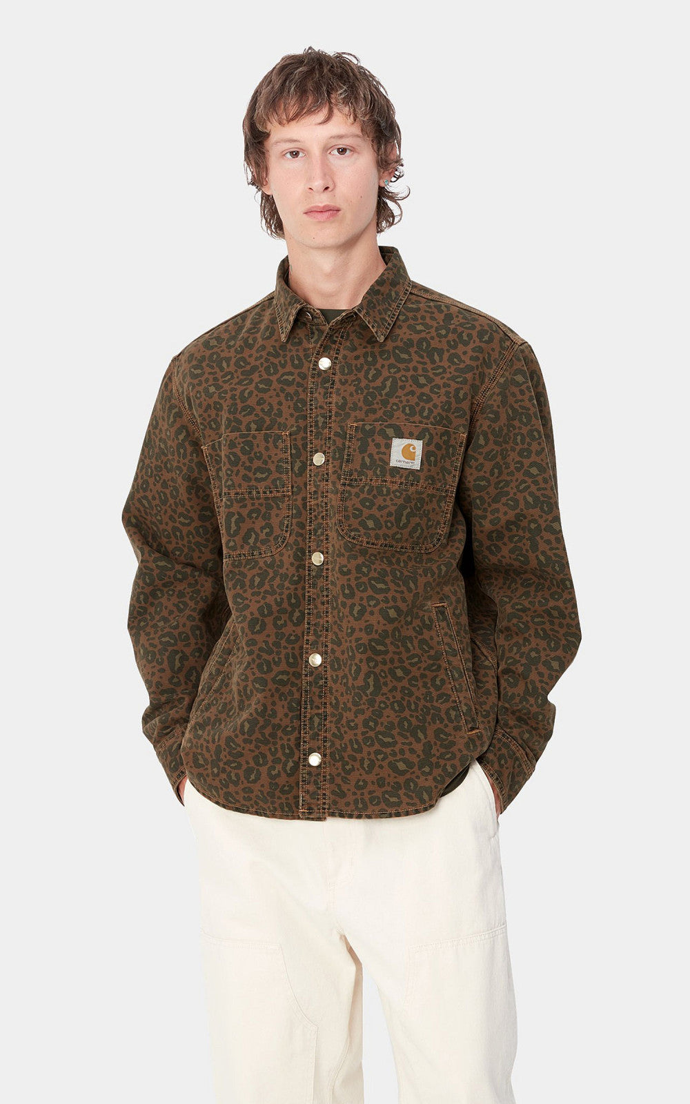 Conro Shirt Jac Camo Leo, Tamarind / Tamarind