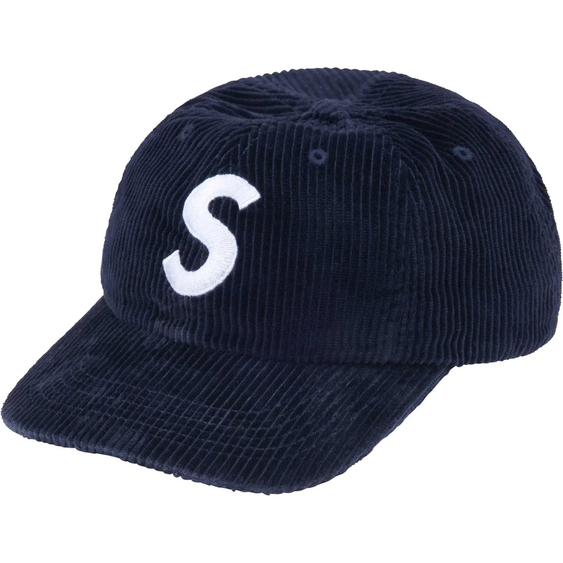 Supreme Corduroy S-Logo 6 Panel Navy