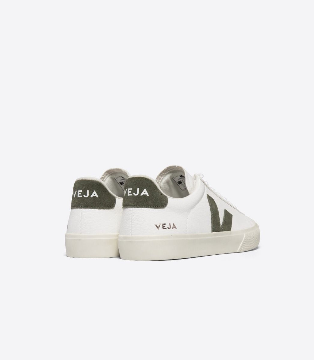 Zapatillas Veja Campo White Kaki Mujer