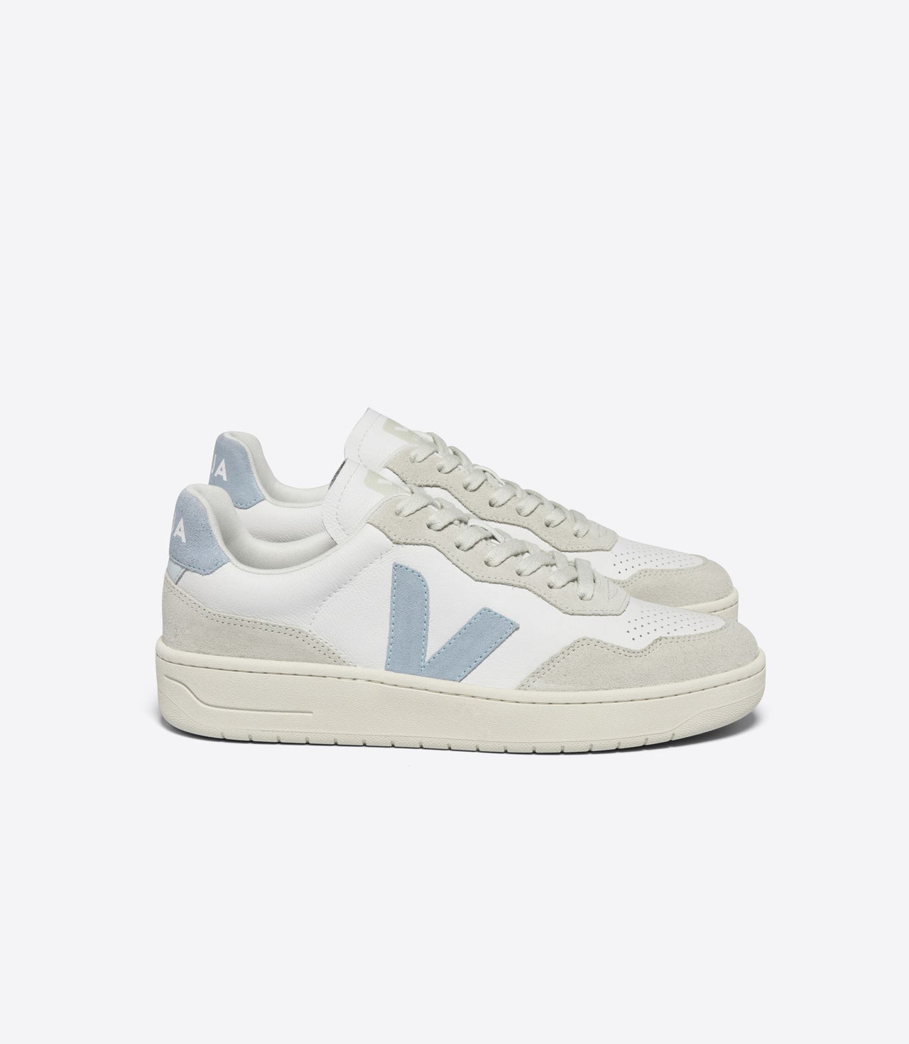 Zapatillas Veja V-90 Leather Extra White Steel