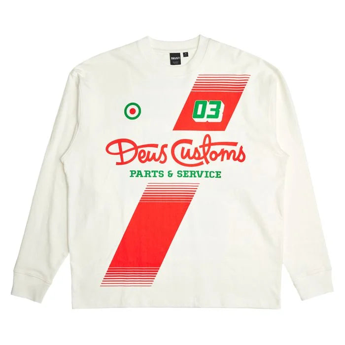 Campaign Ls Tee Vintage White