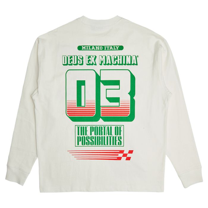 Campaign Ls Tee Vintage White