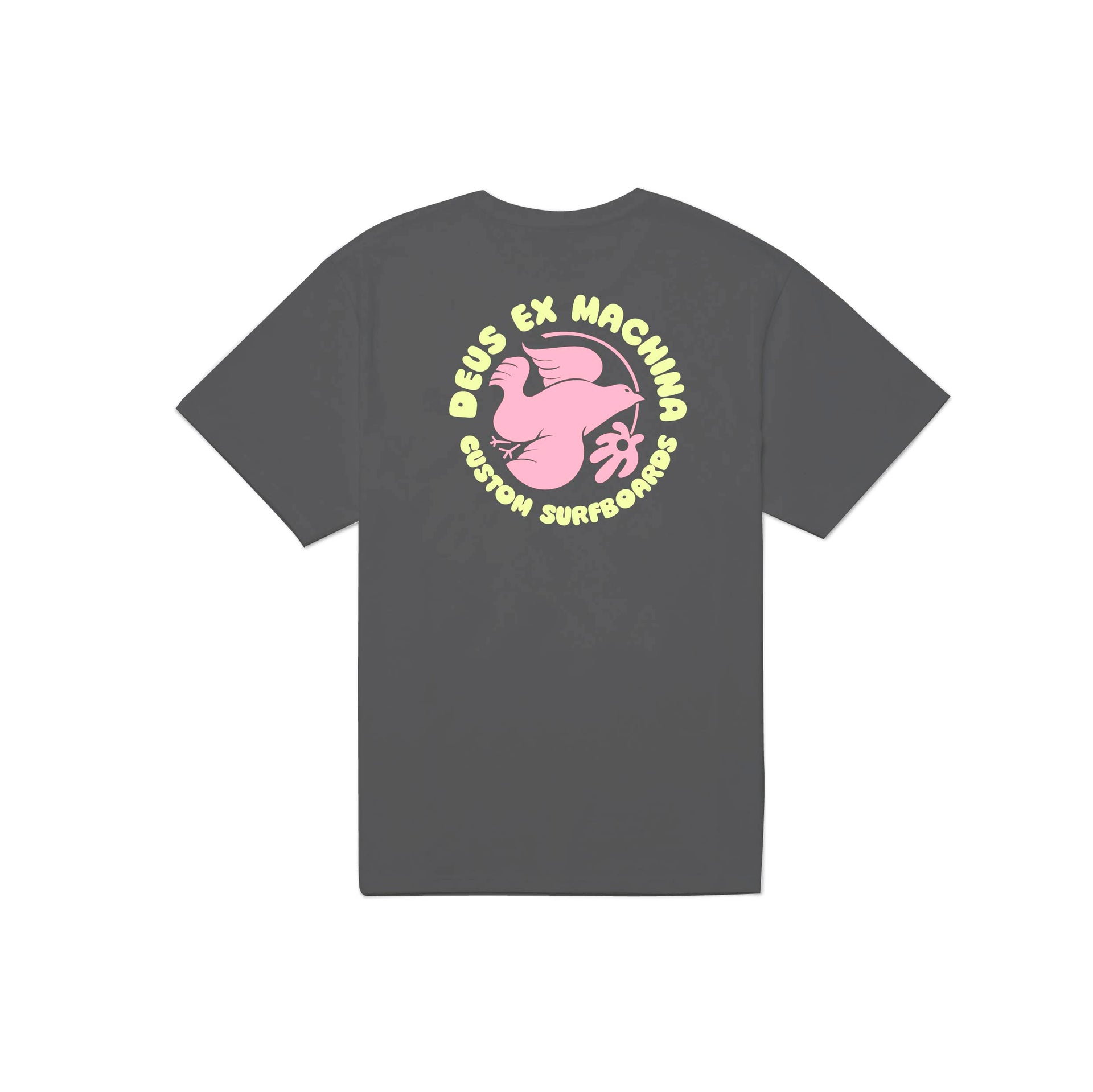 DEUS CHARCOAL FLOWERS TSHIRT