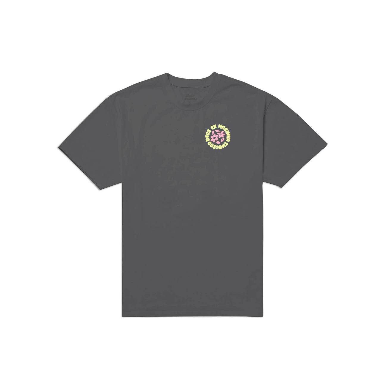 DEUS CHARCOAL FLOWERS TSHIRT