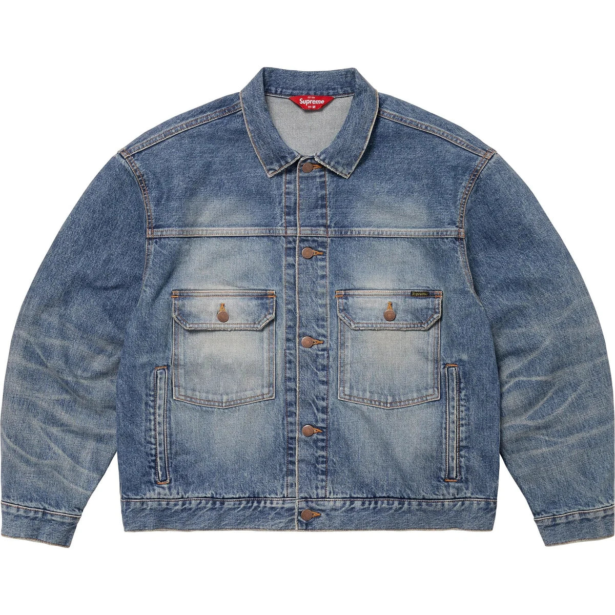 Distressed Selvedge Trucker Jacket