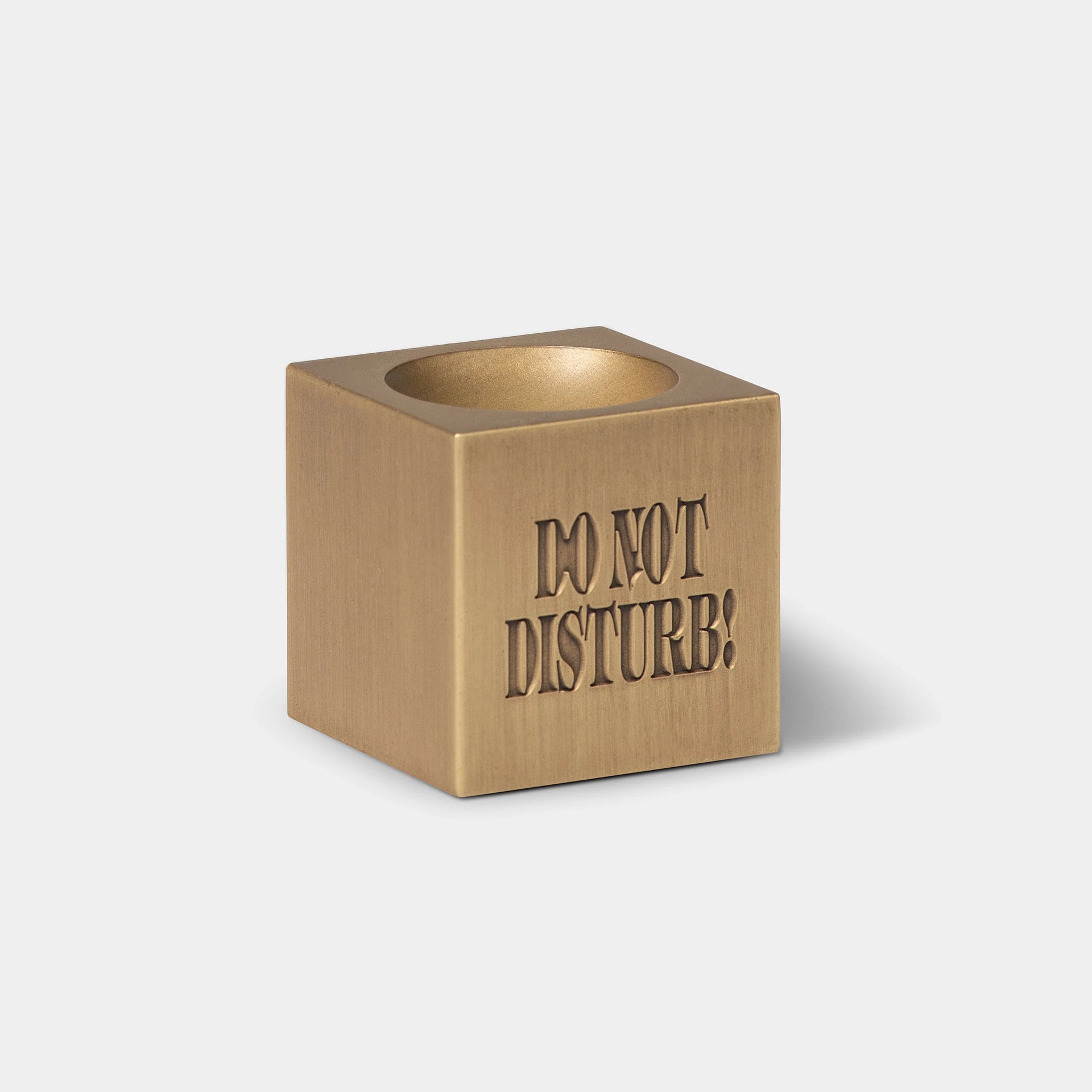 Do Not Disturb Incense Holder Gold