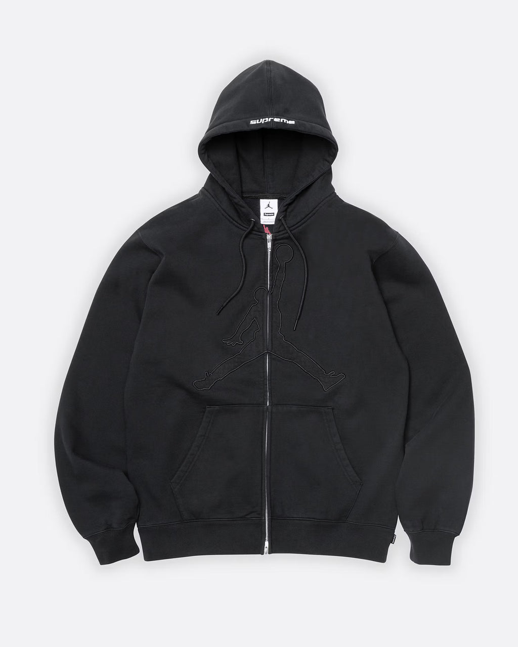 JORDAN ZIP UP HOODED SWEATSHIRT - L