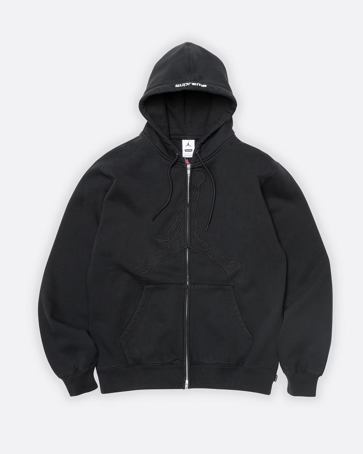 JORDAN ZIP UP HOODED SWEATSHIRT - L