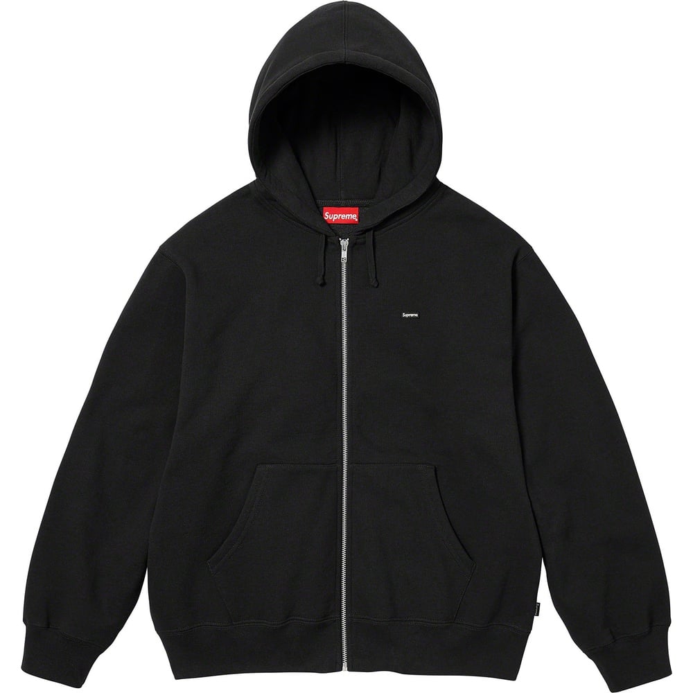 Overdyed Small Box Zip Up Hooded Black