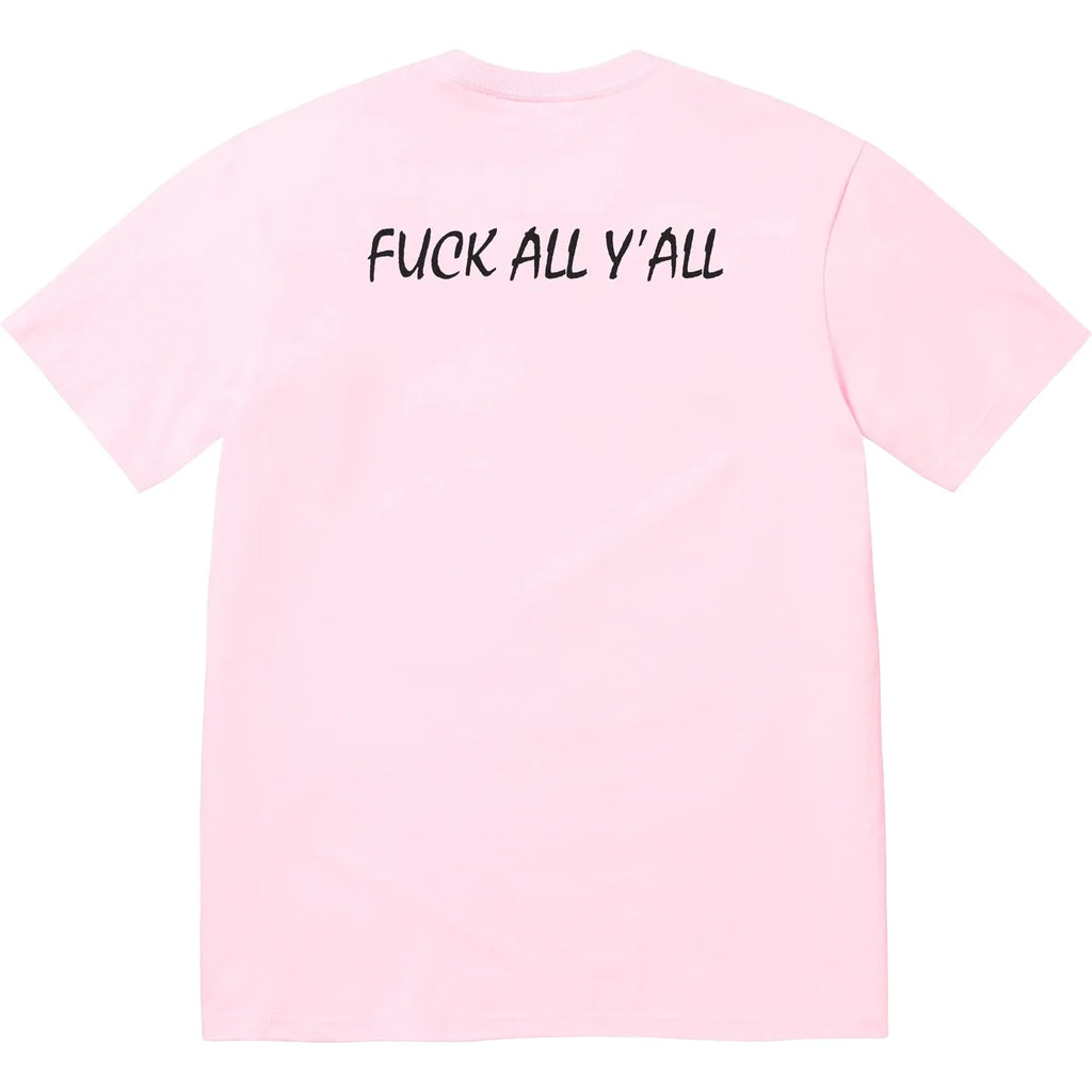 SUPREME SPLIT TEE LIGHT PINK L
