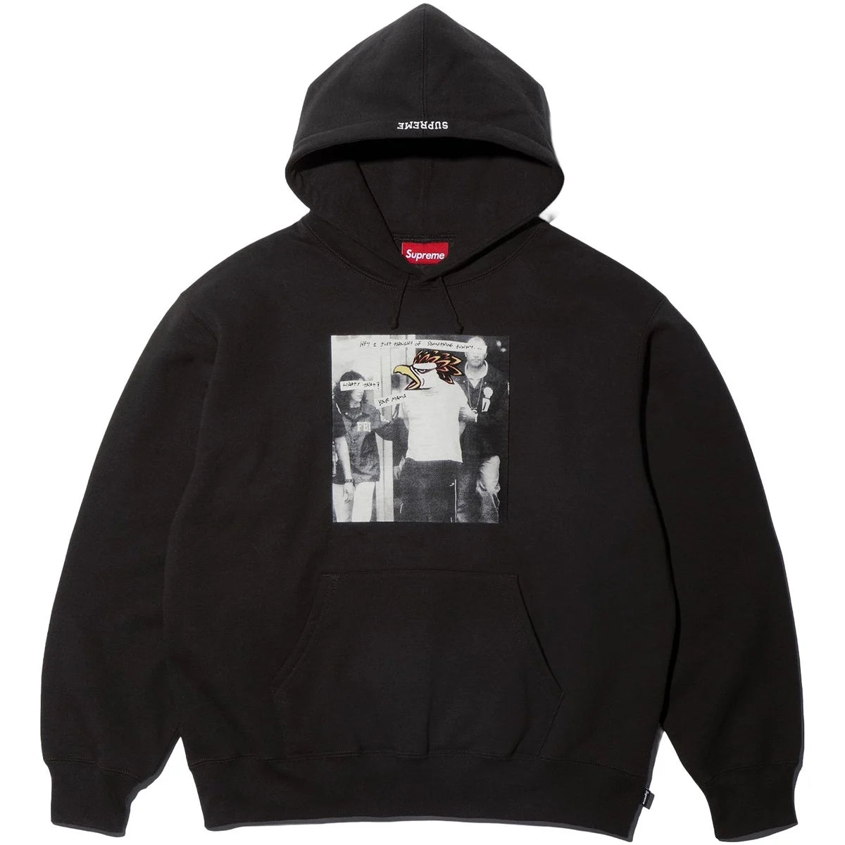 SUPREME X ANTIHERO HOODED SWEATSHIRT BLACK