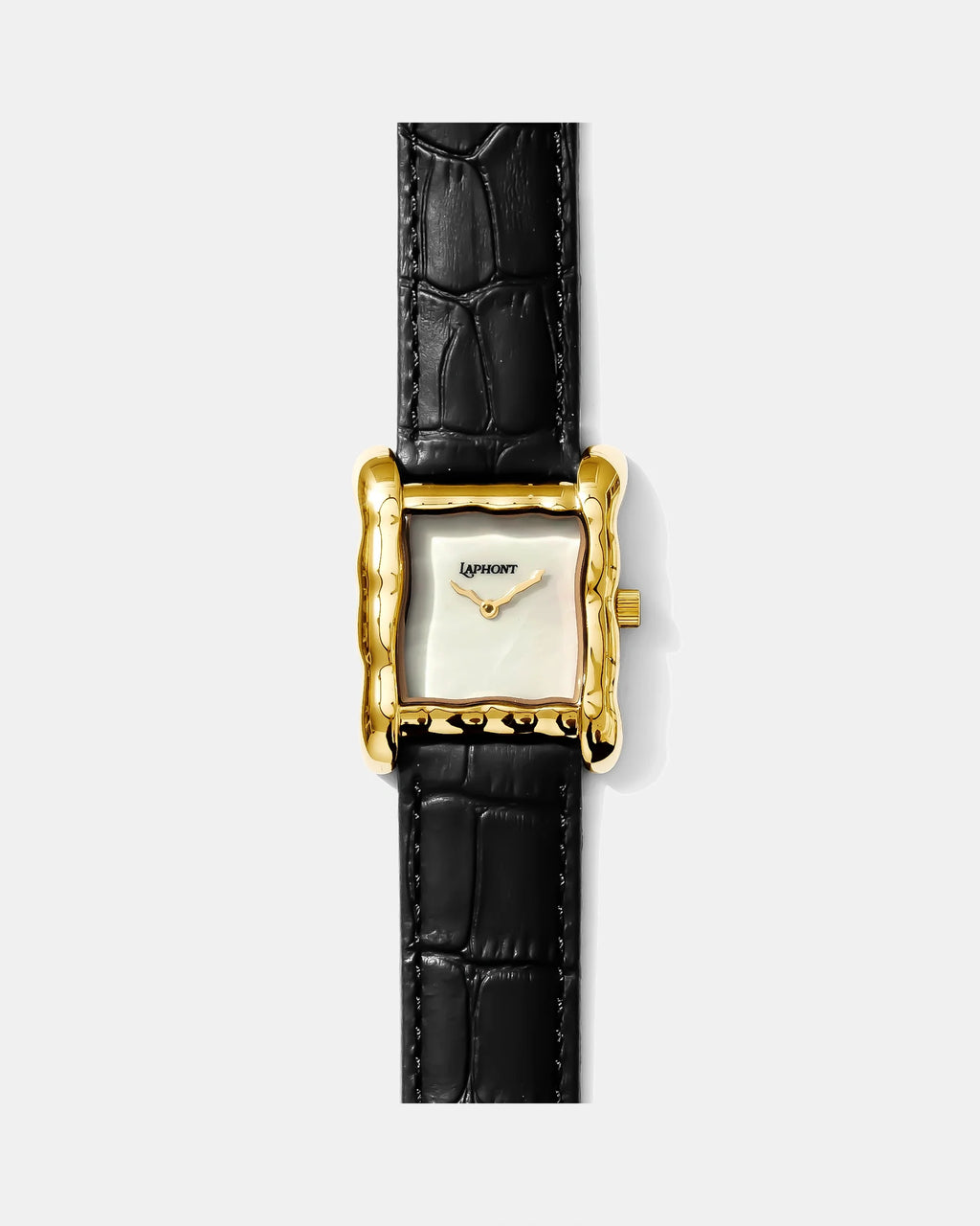 Laphont Situ Watch Large Gold Case Mother of Pearl Dial