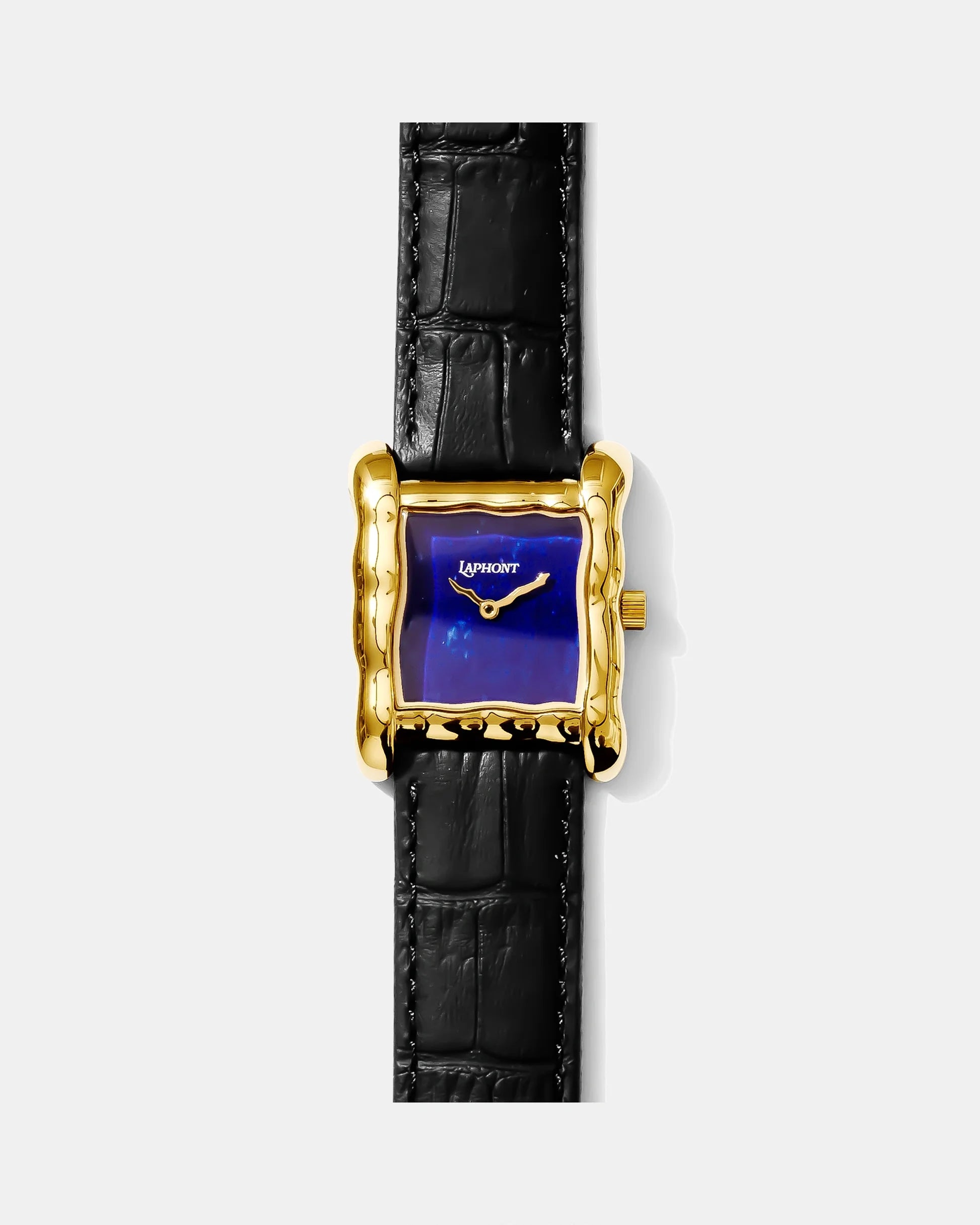 Laphont Situ Watch Large Gold Case Lapis (Blue) Dial