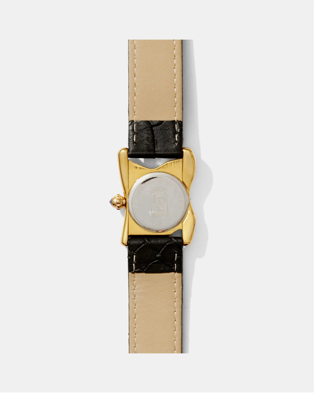 Laphont Melting Watch Square Gold Small Case Band Black