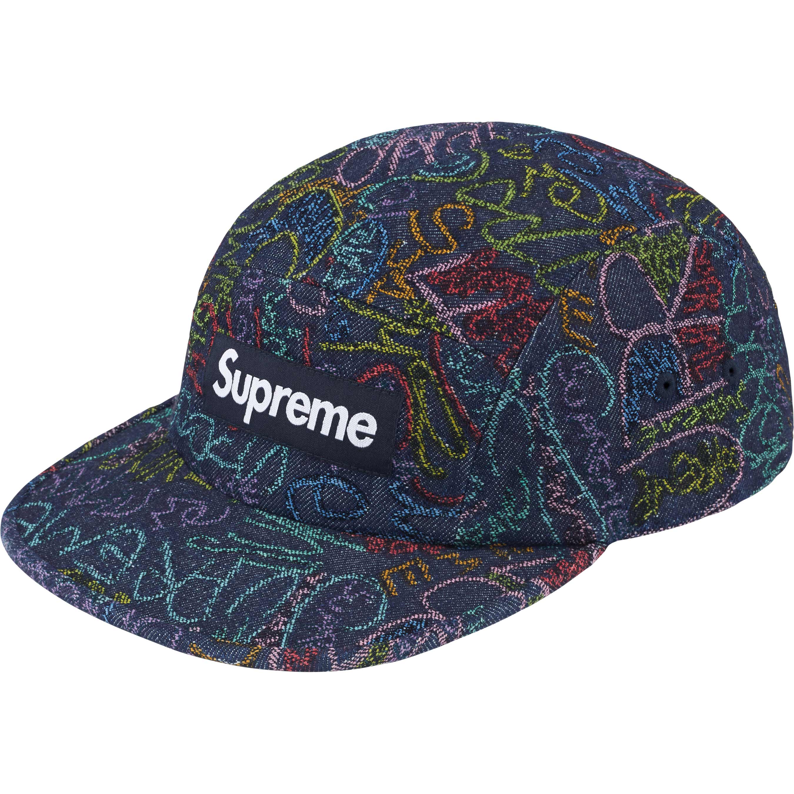帽子 Supreme 25ss Denim Camp Cap Indigo HANDWRITING DENIM CAMP CAP INDIGO – Neighborhood