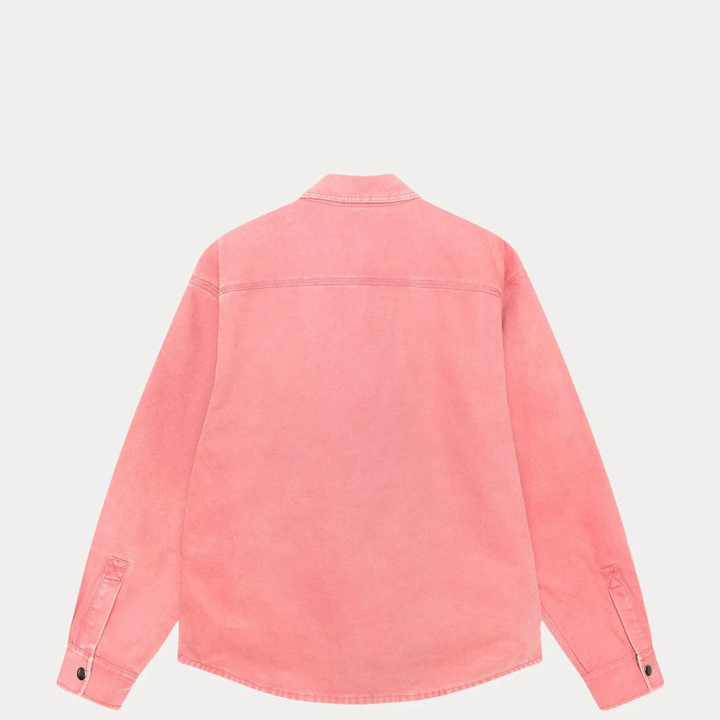 HEAVY WASHED CANVAS SHIRT BERRY