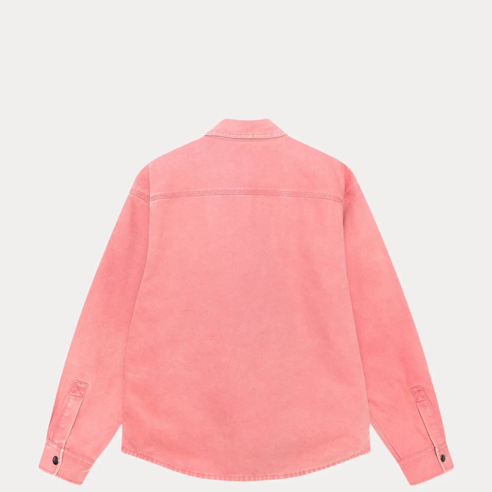 HEAVY WASHED CANVAS SHIRT BERRY