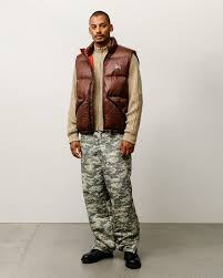 MICRO RIPSTOP DOWN VEST BROWN