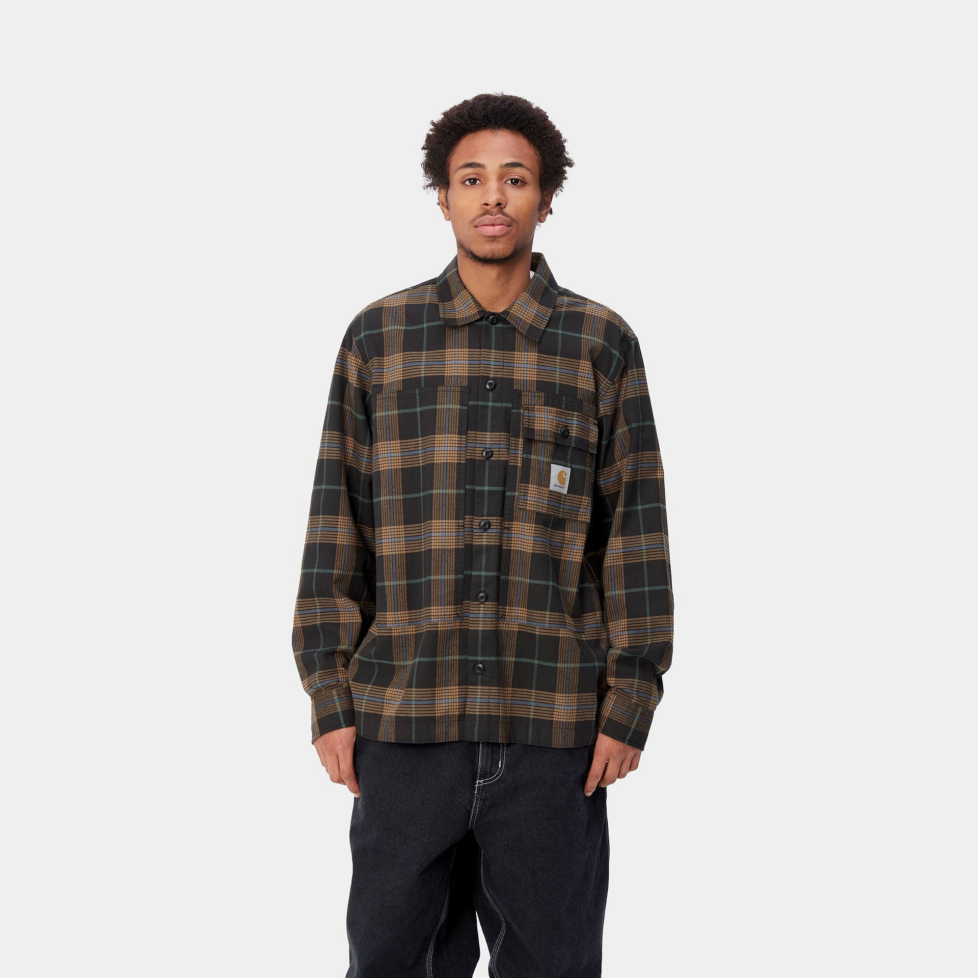 L/S Hadley Shirt Hadley Check Black