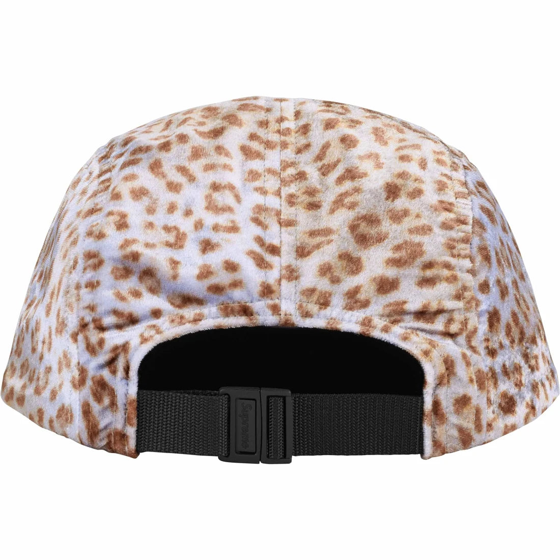 Supreme Leopard Velvet Camp Cap Tan
