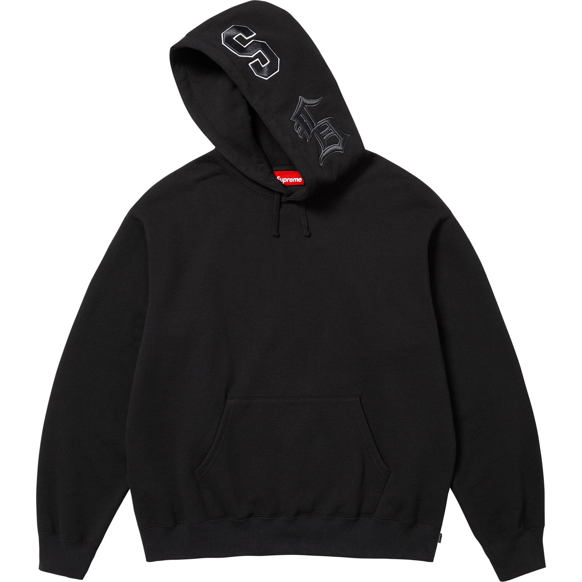 MULTI S LOGO HOODED SWEATSHIRT BLACK