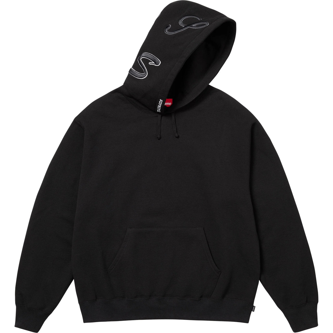 MULTI S LOGO HOODED SWEATSHIRT BLACK