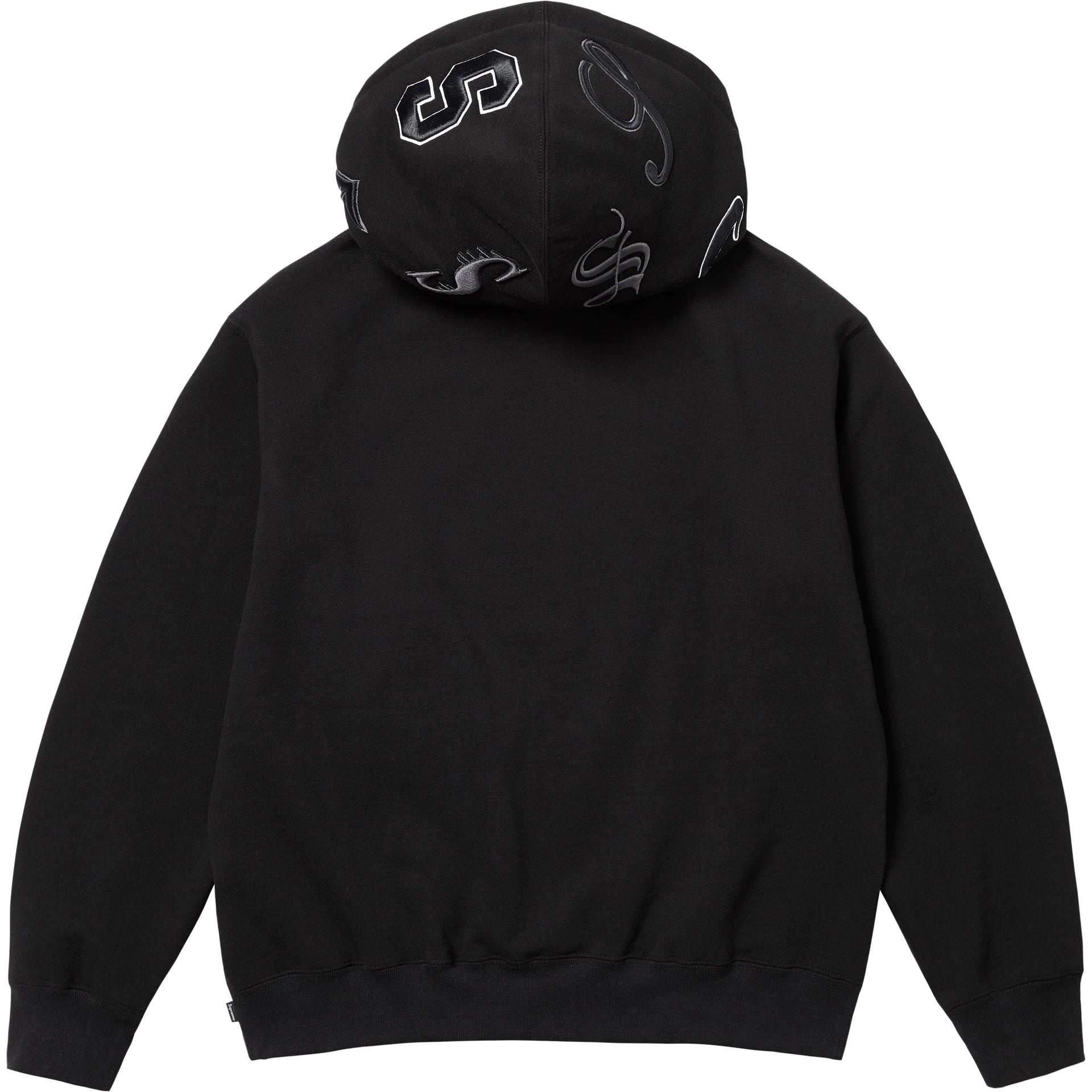 MULTI S LOGO HOODED SWEATSHIRT BLACK