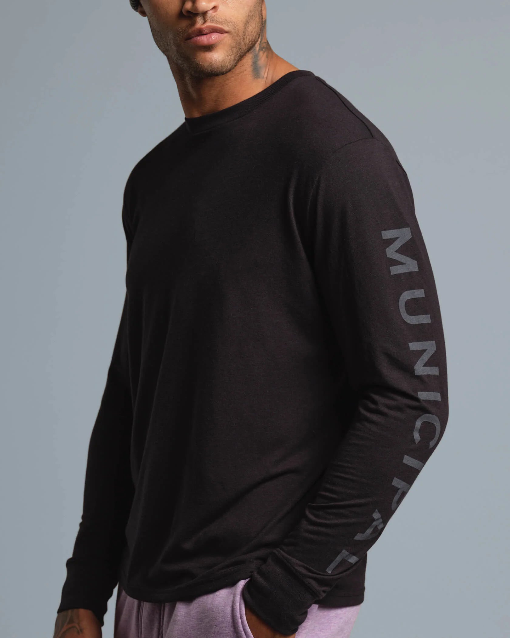 Armband SuperBlend LS T-Shirt - Black / Charcoal