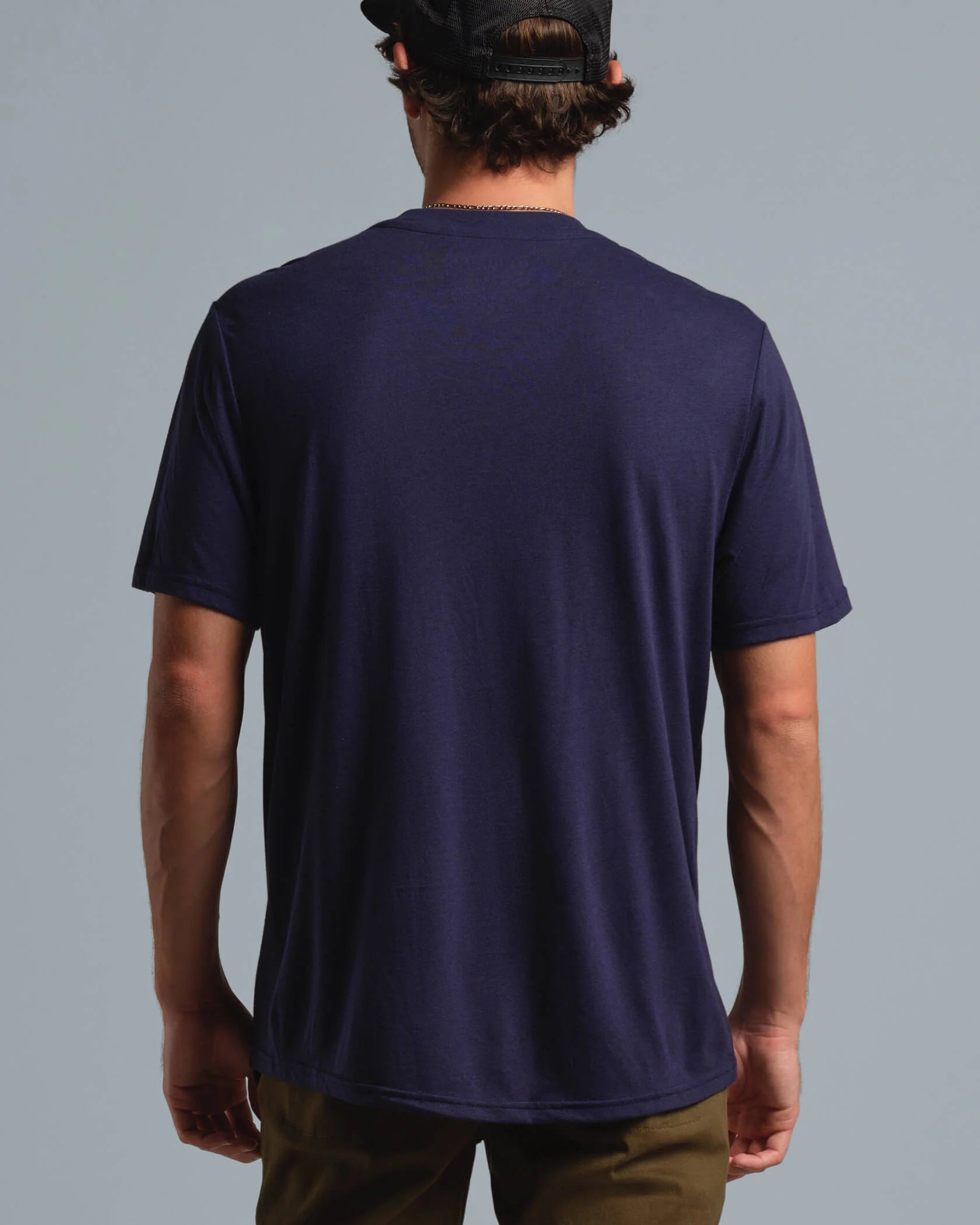Origin SuperBlend T-Shirt - Navy / Heather White