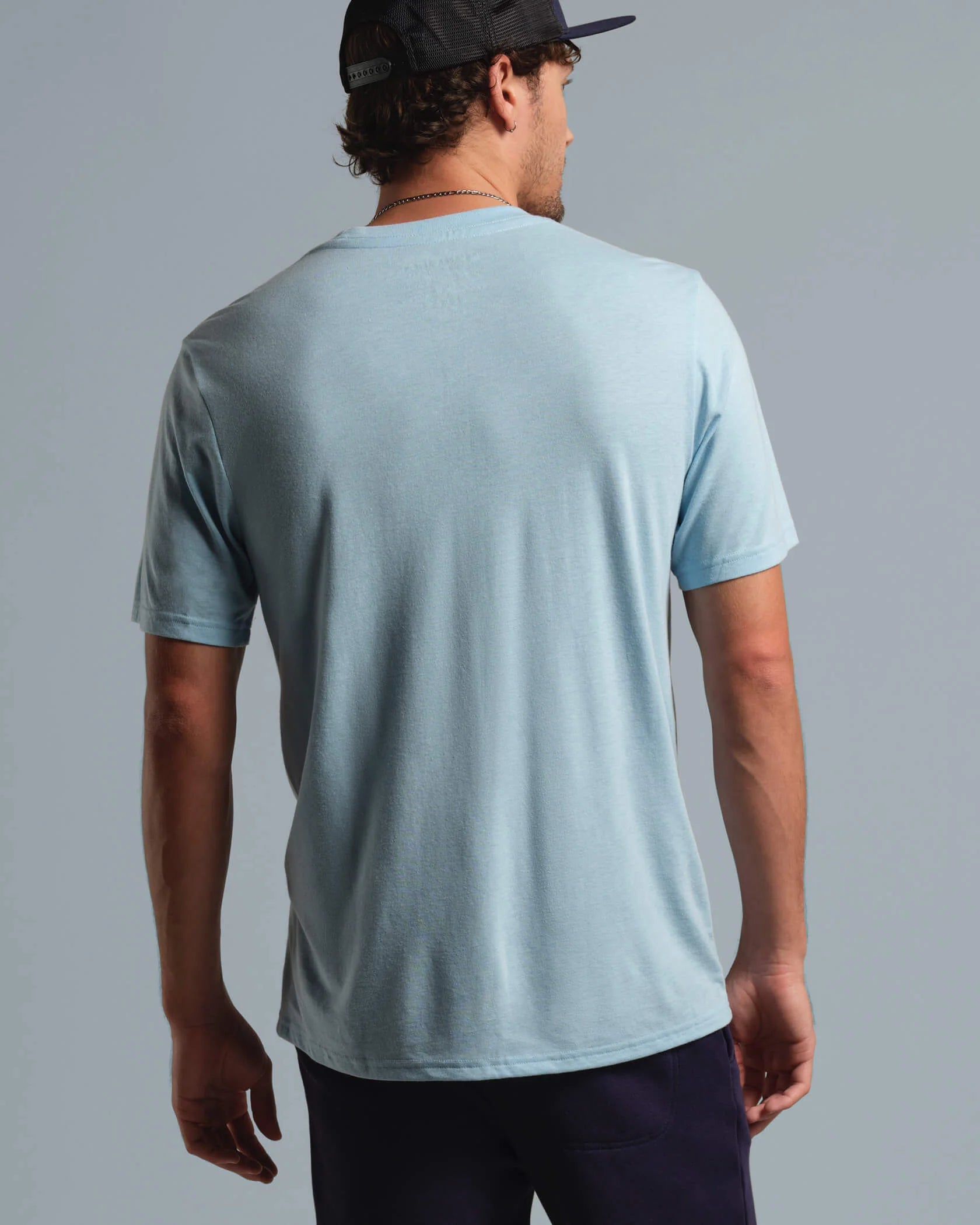 Origin SuperBlend T-Shirt - Sky / Navy