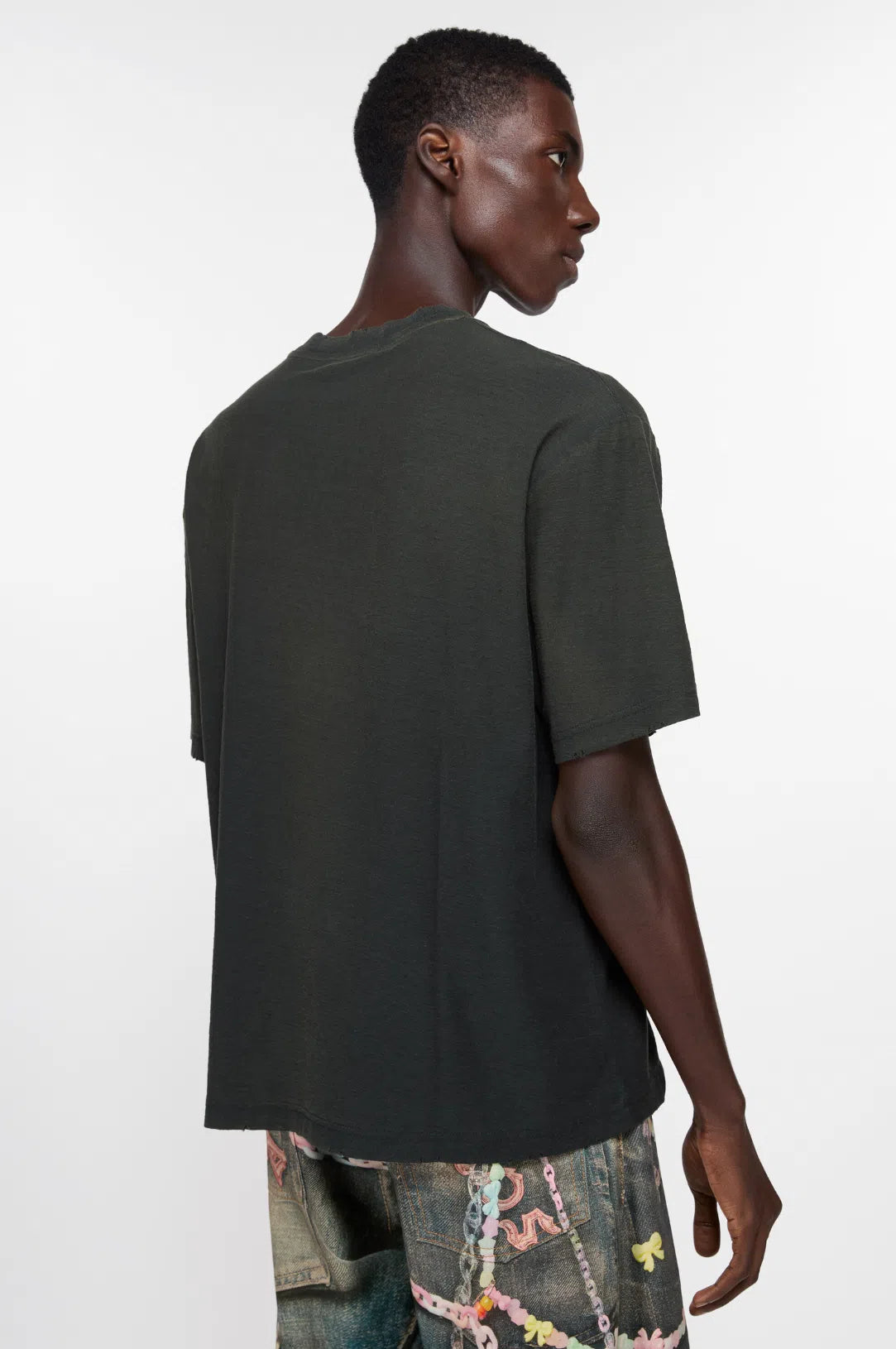 ACNE STUDIO LOGO T-SHIRT RELAXED FIT BLACK