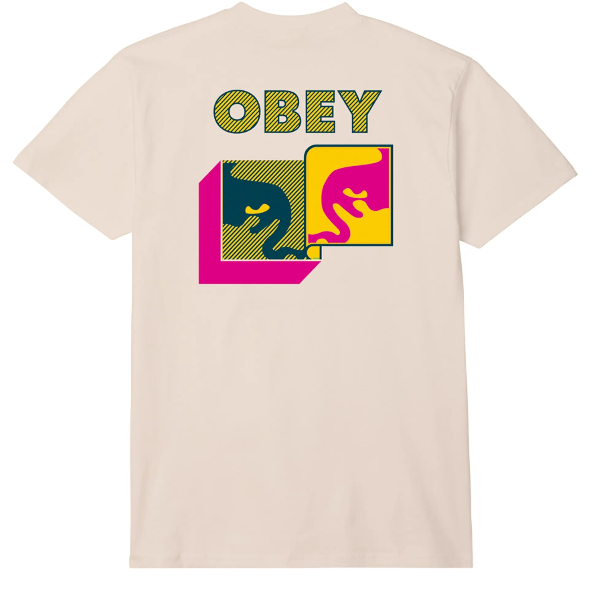 OBEY POST MODERN CREAM TEE