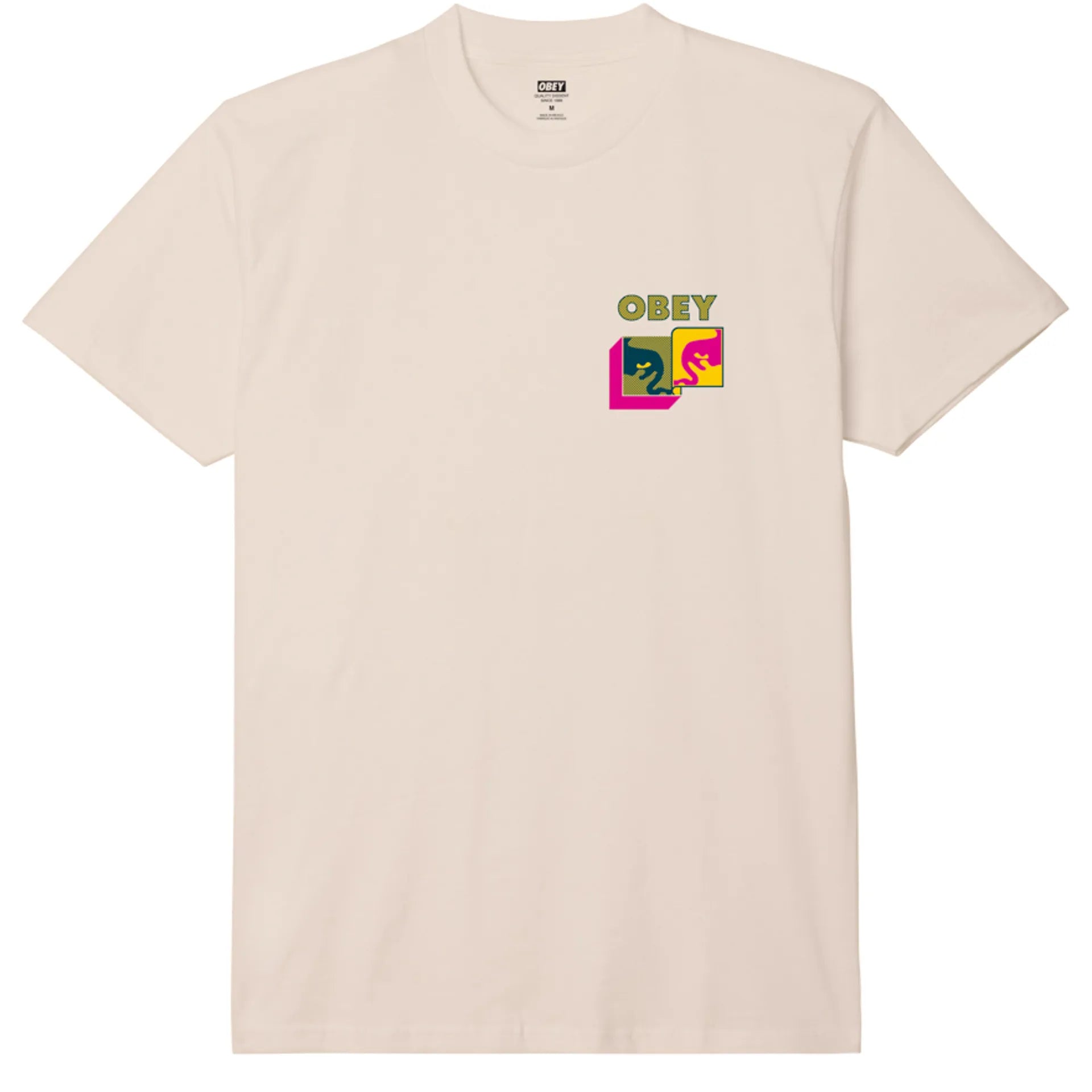 OBEY POST MODERN CREAM TEE