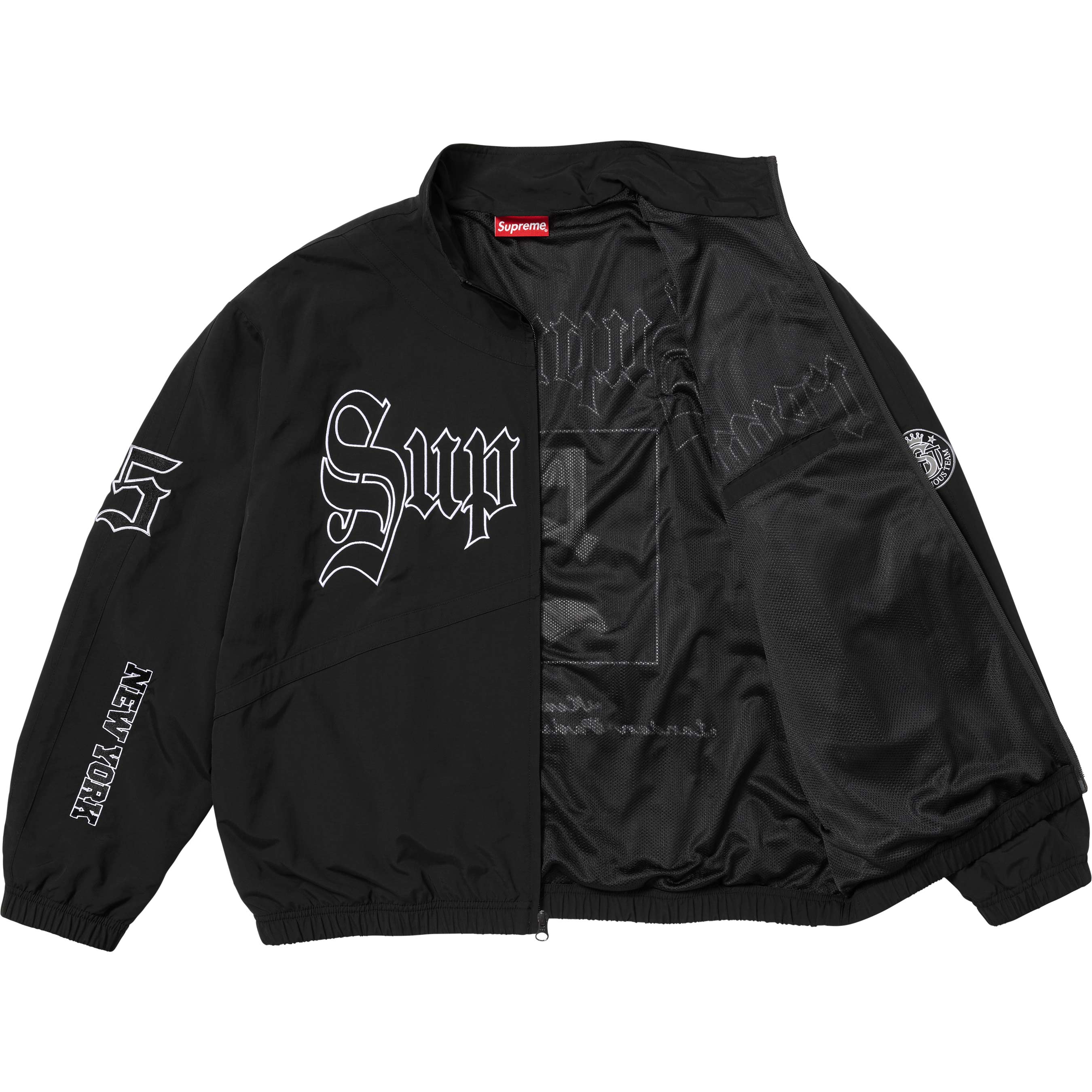 OLD ENGLISH TRACK JACKET BLACK
